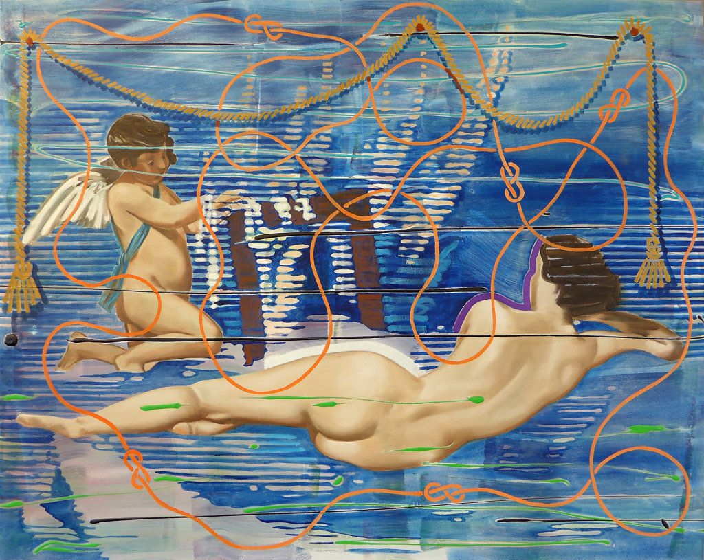 Velazquez in Blue (Velazquez), 2015, 120 x 150 cm